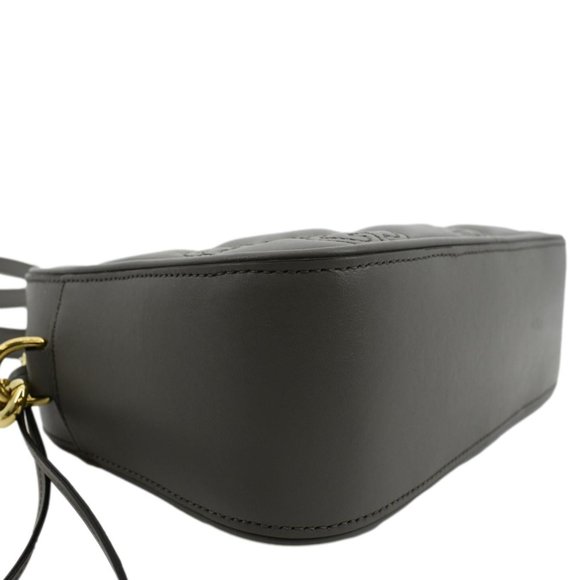 GUCCI  GG Matelasse Small Leather Crossbody Bag Dusty Grey - Picture 9 of 15